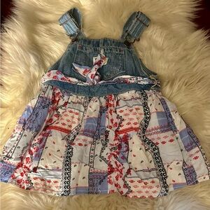 OshKosh B'gosh Denim and Patterned Dress - Blue and Red